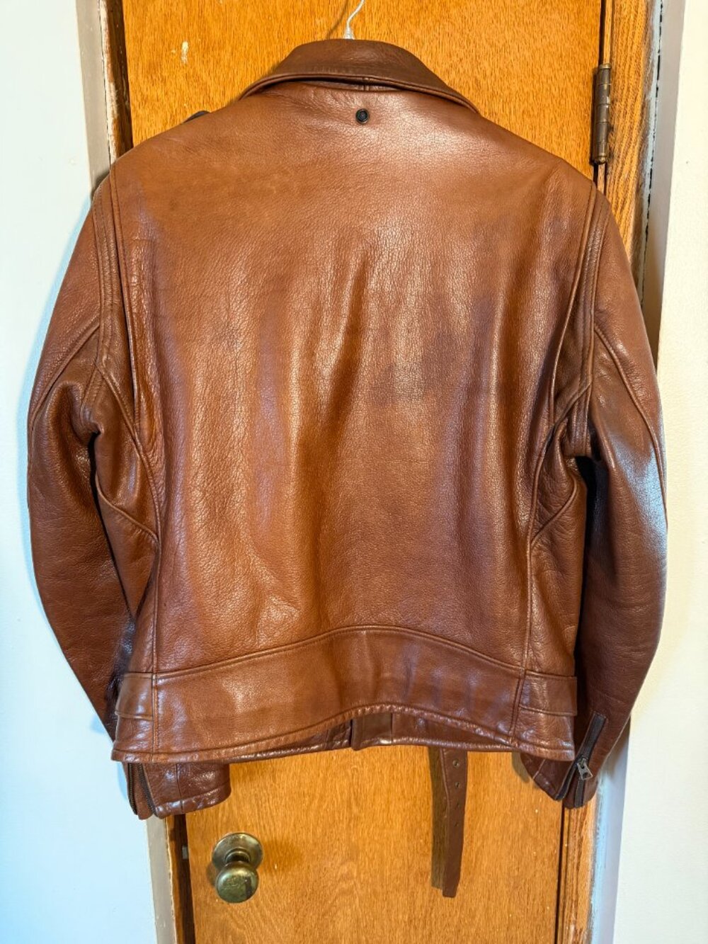 Schott One Star Perfecto 519 Leather Jacket XL Brown